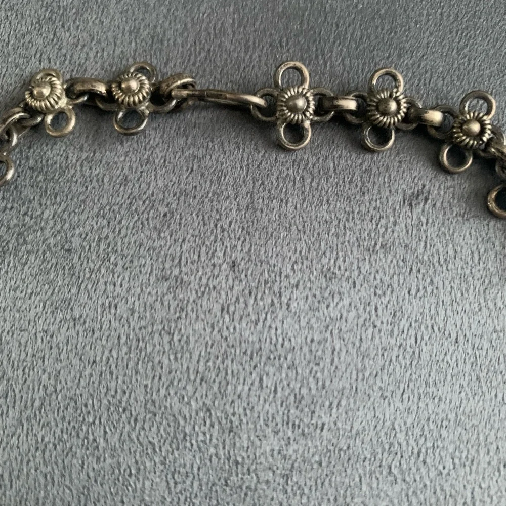 Vintage Rare Egyptian Silver and Turquoise Necklace - Picture 4 of 8